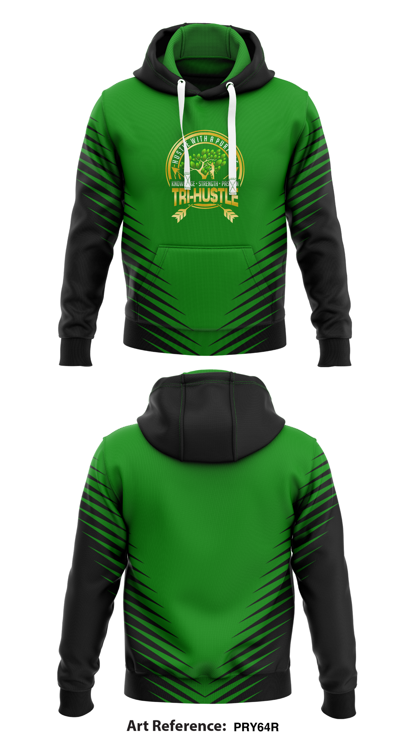 TriHustle Store 1  Core Men's Hooded Performance Sweatshirt - pRY64R