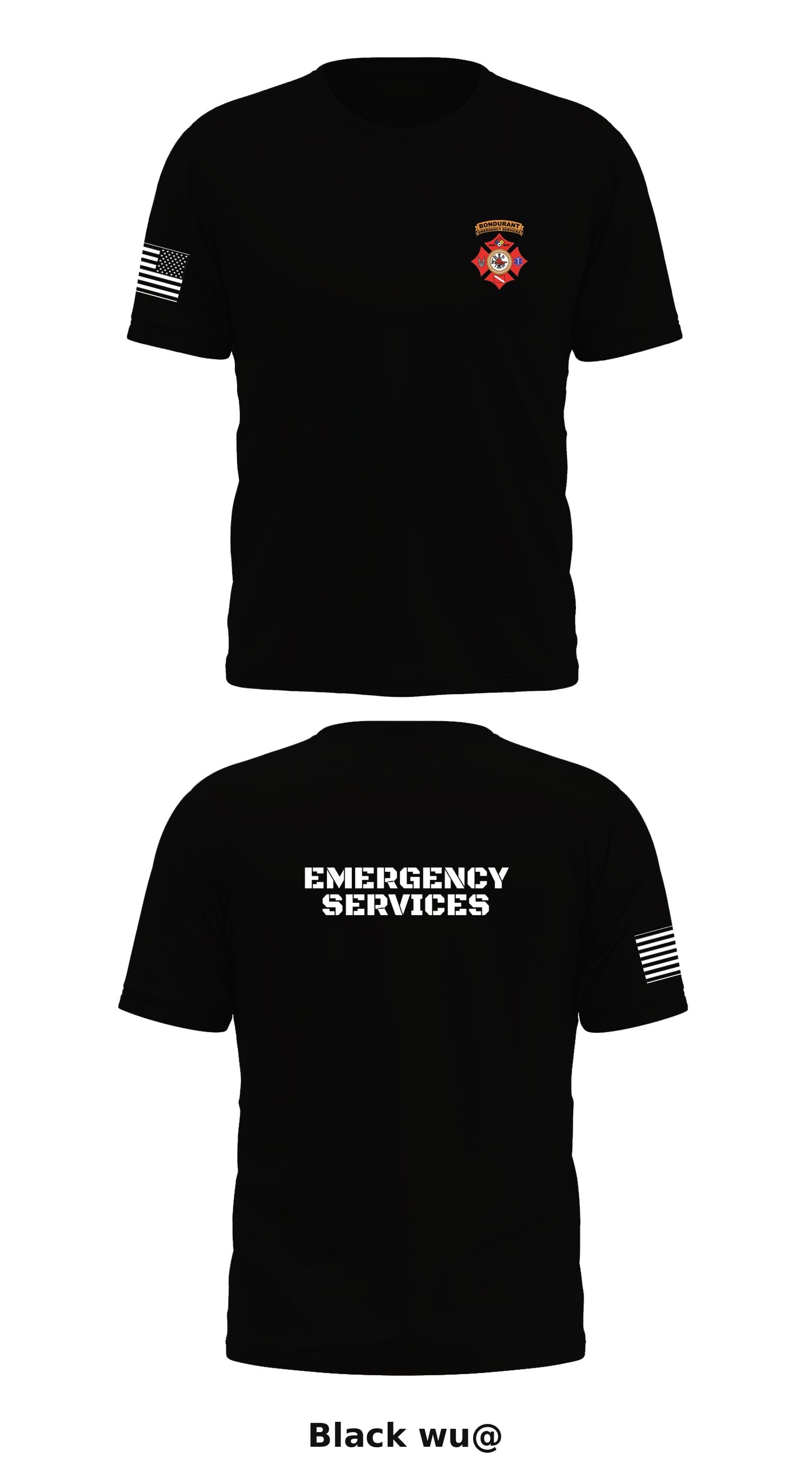 Bondurant Emergency Services Store 1 Core Men's SS Performance Tee - wu@