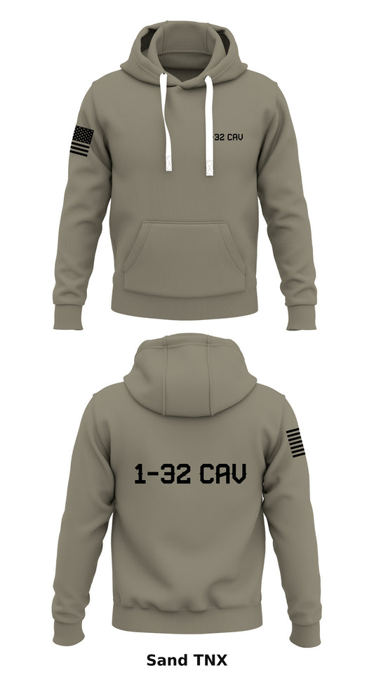 1-32 Cav Store 1  Core Men's Hooded Performance Sweatshirt - TNX