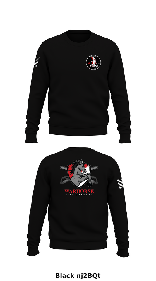 A TRP, 1-14 CAV, 1-2 SBCT Store 1 Core Men's Crewneck Performance Sweatshirt - nj2BQt