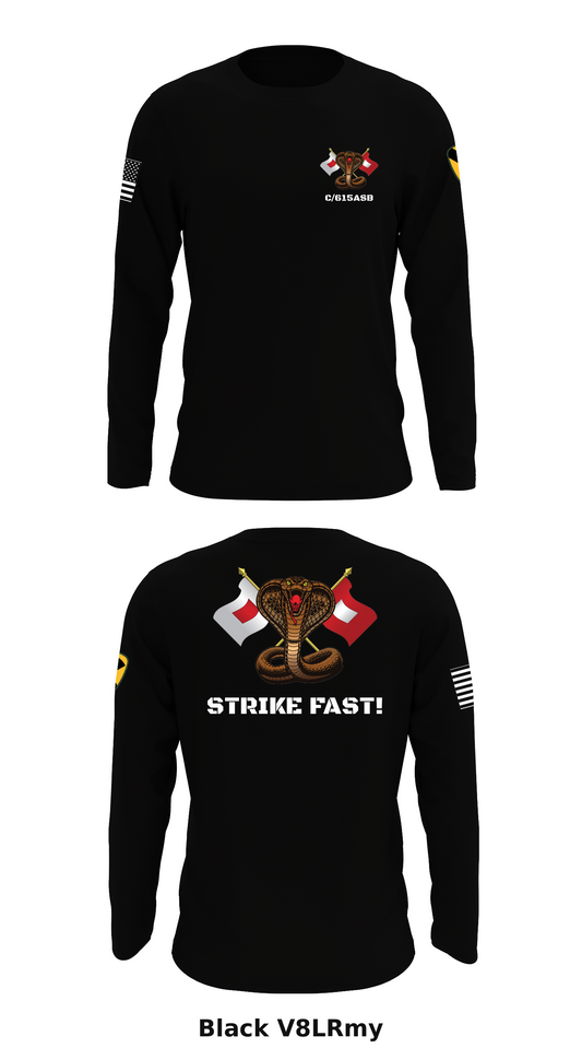 Charlie Co/615 ASB Store 1 Core Men's LS Performance Tee - V8LRmy