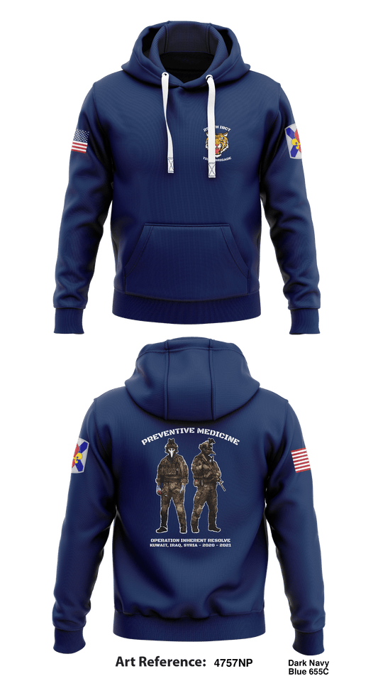 HHC 256th IBCT Store 1  Core Men's Hooded Performance Sweatshirt - 4757Np