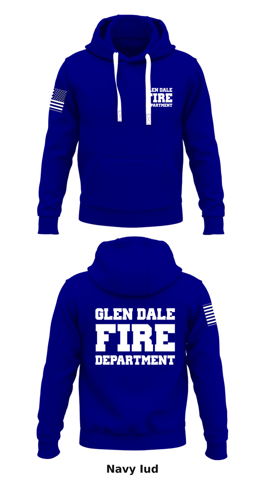 GLEN DALE FIRE DEPT Store 1  Core Men's Hooded Performance Sweatshirt - Iud