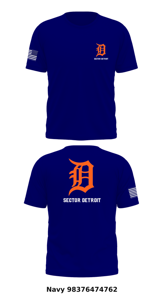 Sector Detroit Store 1 Core Men's SS Performance Tee - 98376474762