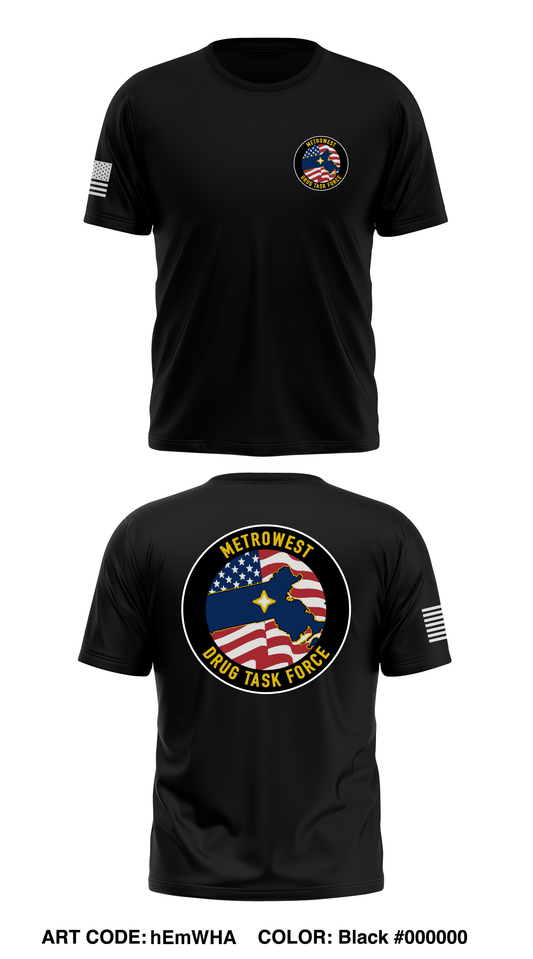MetroWest Drug Task Force Store 1 Core Men's SS Performance Tee - hEmWHA
