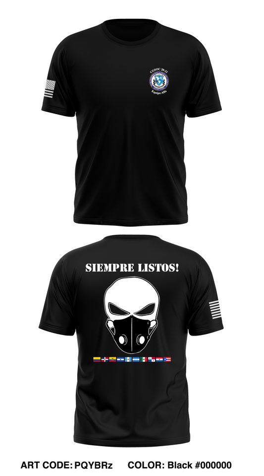Alpha Team CGSOC WHINSEC Store 1 Core Men's SS Performance Tee - PQYBRz