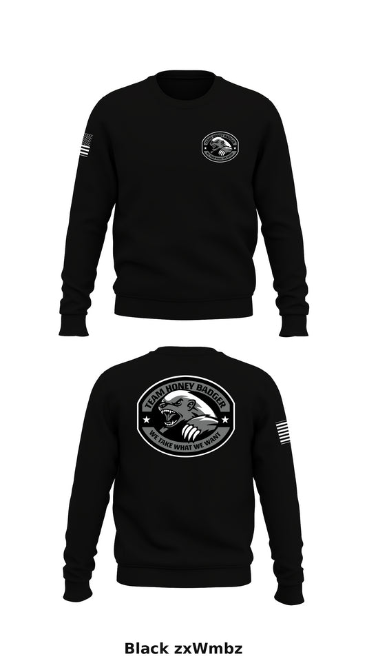 Team Honey Badger Store 1 Core Men's Crewneck Performance Sweatshirt - zxWmbz