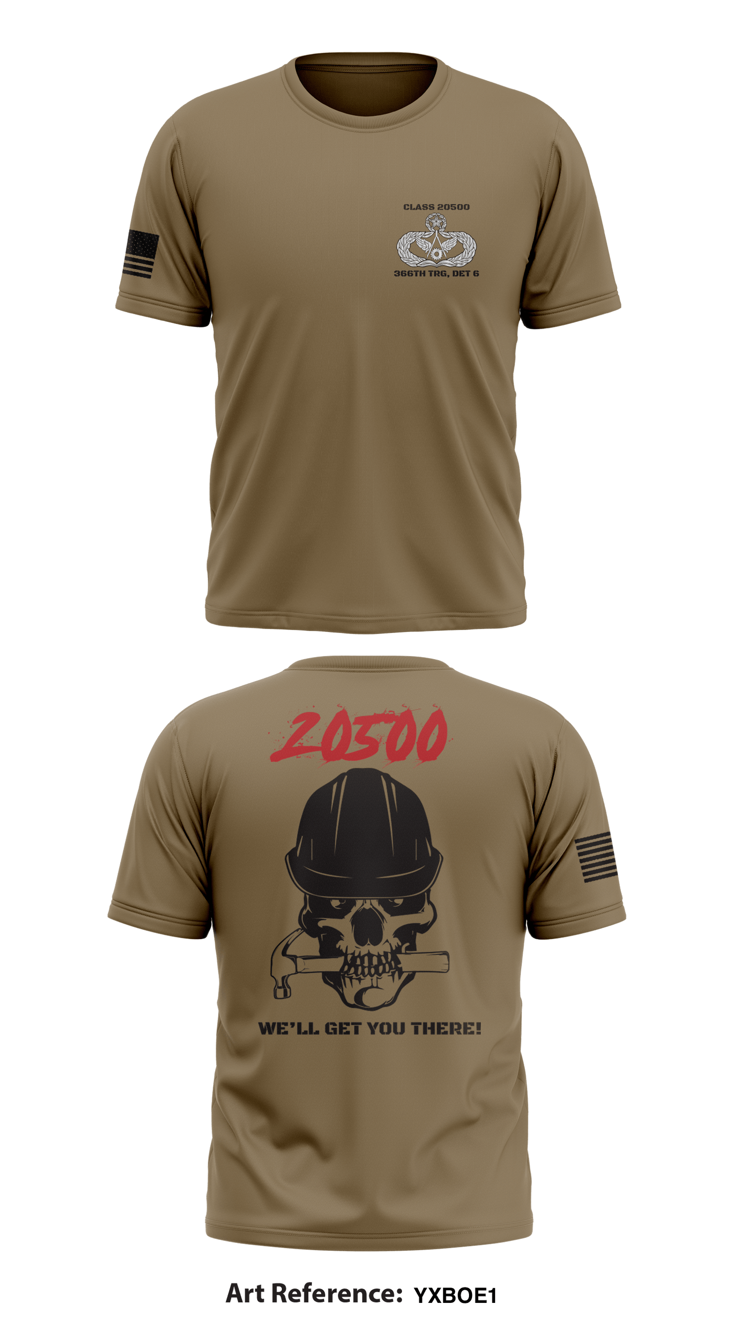 Class 20500, 366th TRS/DET 6 Store 1 Core Men's SS Performance Tee - YXBoE1