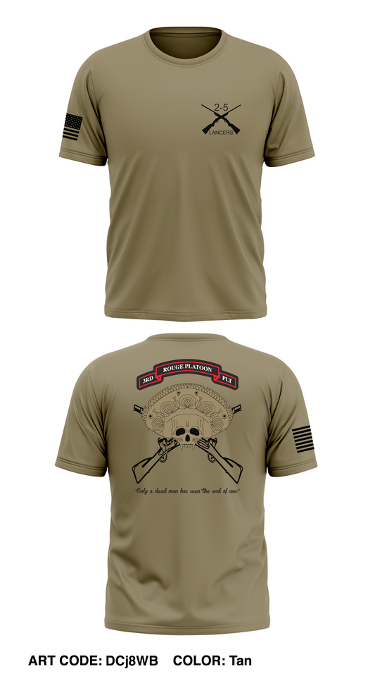 B Co 2-5 CAV Lancers Store 1 Core Men's SS Performance Tee - DCj8WB