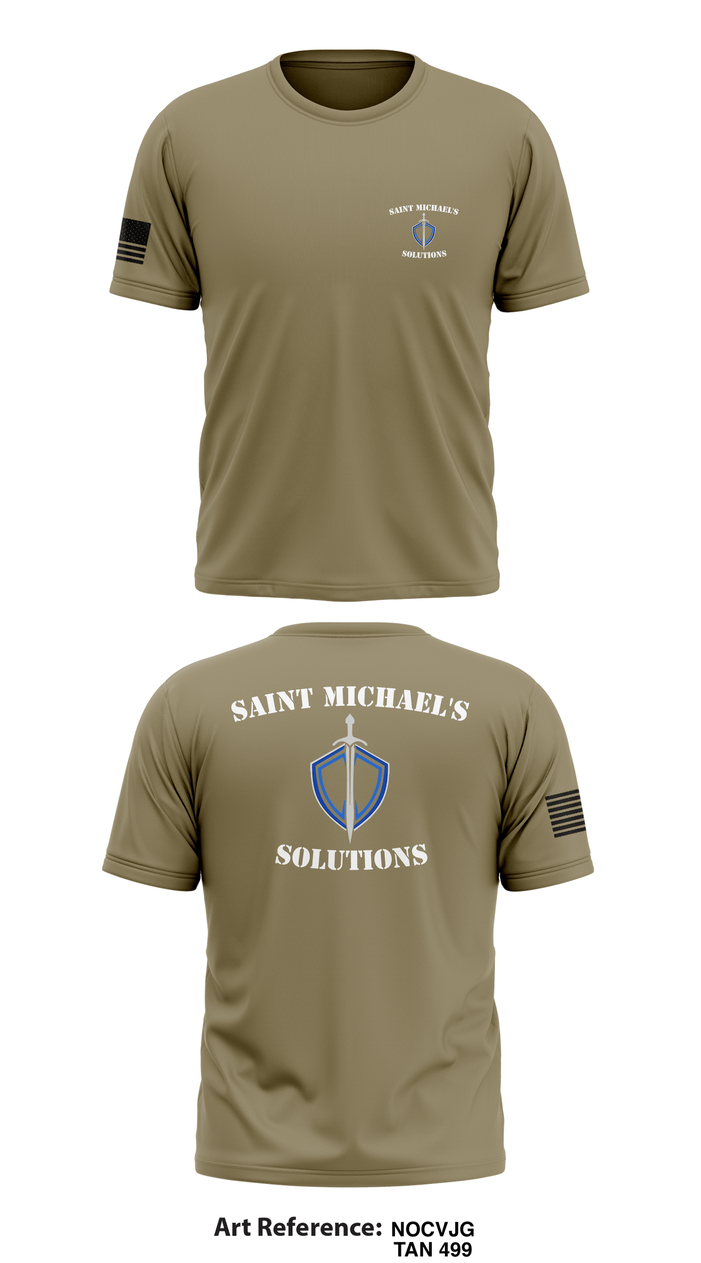 Saint Michael's Solutions Store 1 Core Men's SS Performance Tee - NocVjG