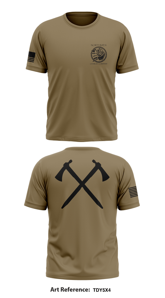 Charlie company, 92nd CA BN Store 1 Core Men's SS Performance Tee - tdY5X4