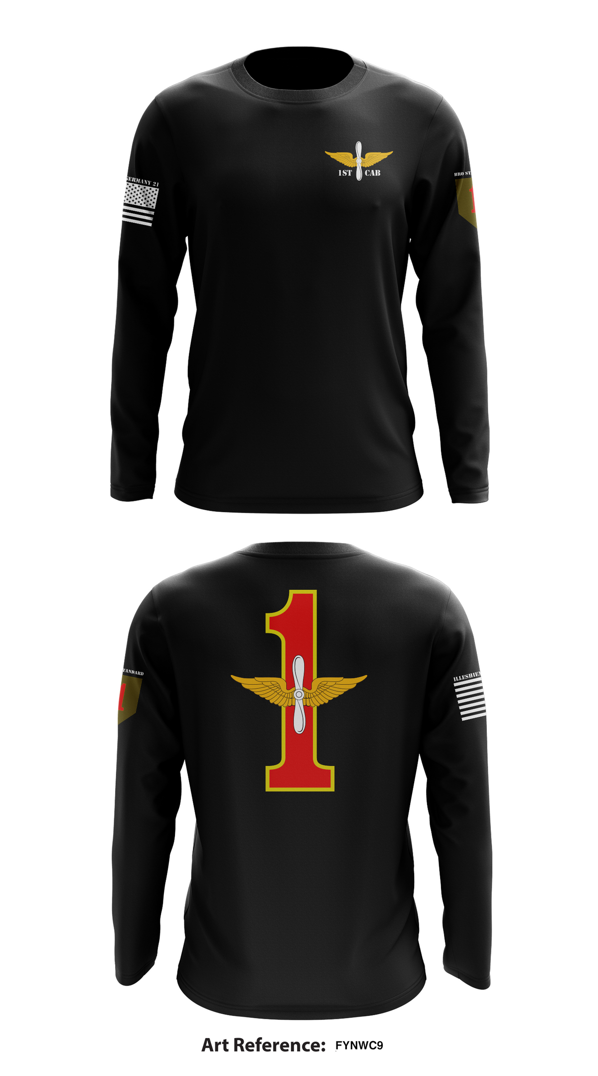 1st CAB Store 1 Core Men's LS Performance Tee - Fynwc9