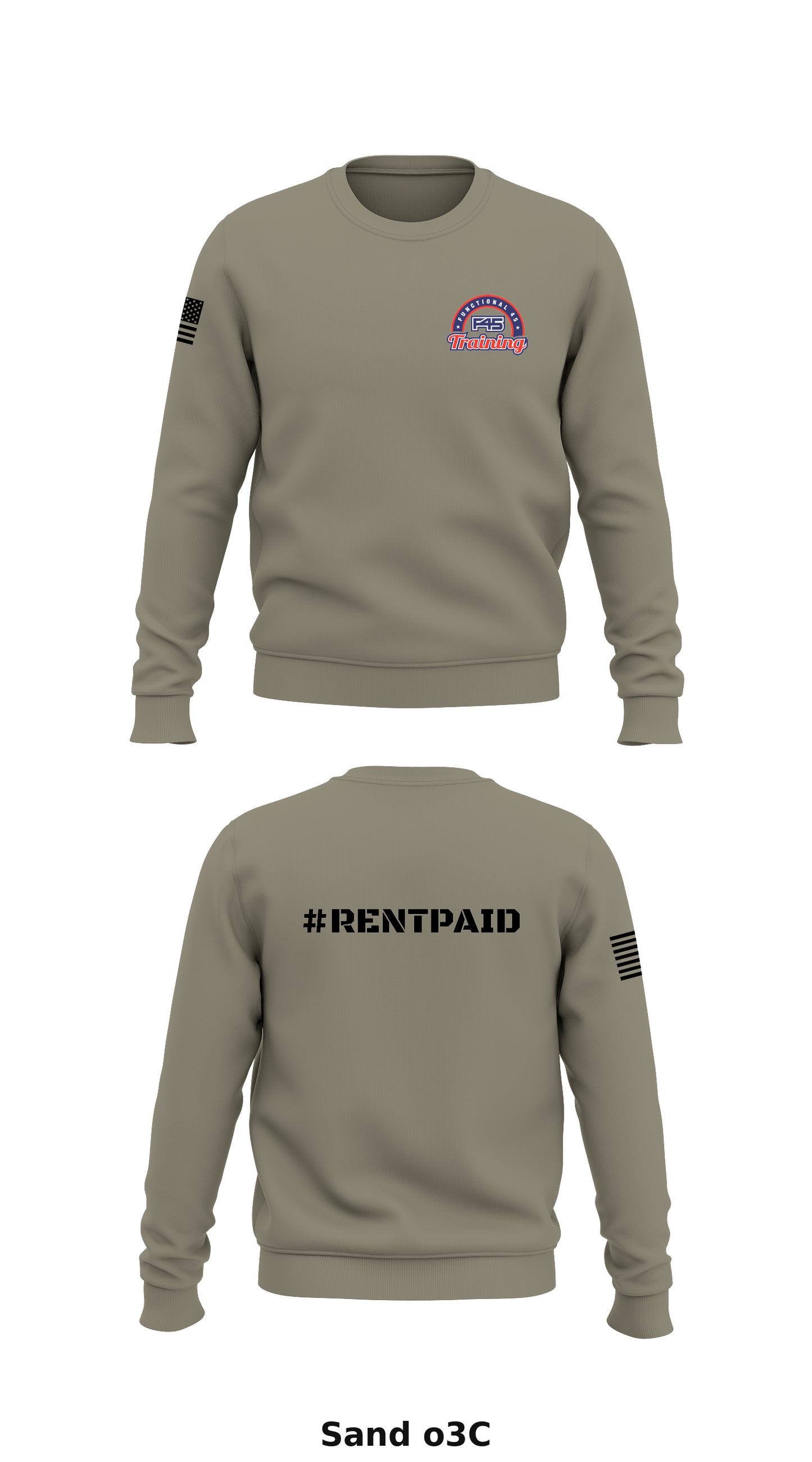 F45 Training Mayfaire Store 1 Core Men's Crewneck Performance Sweatshirt - o3C