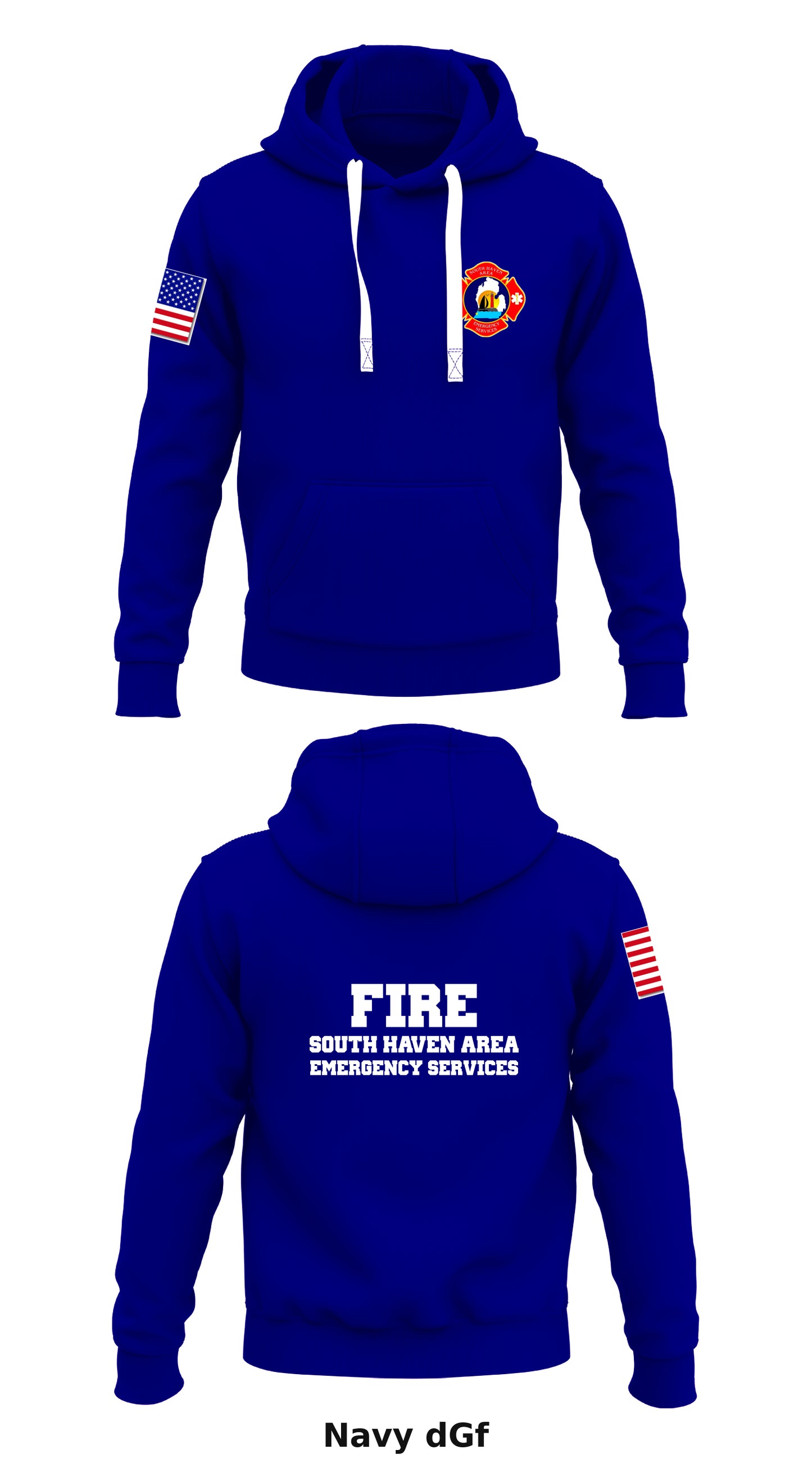 South Haven Area Emergency Services Store 1  Core Men's Hooded Performance Sweatshirt - dGf