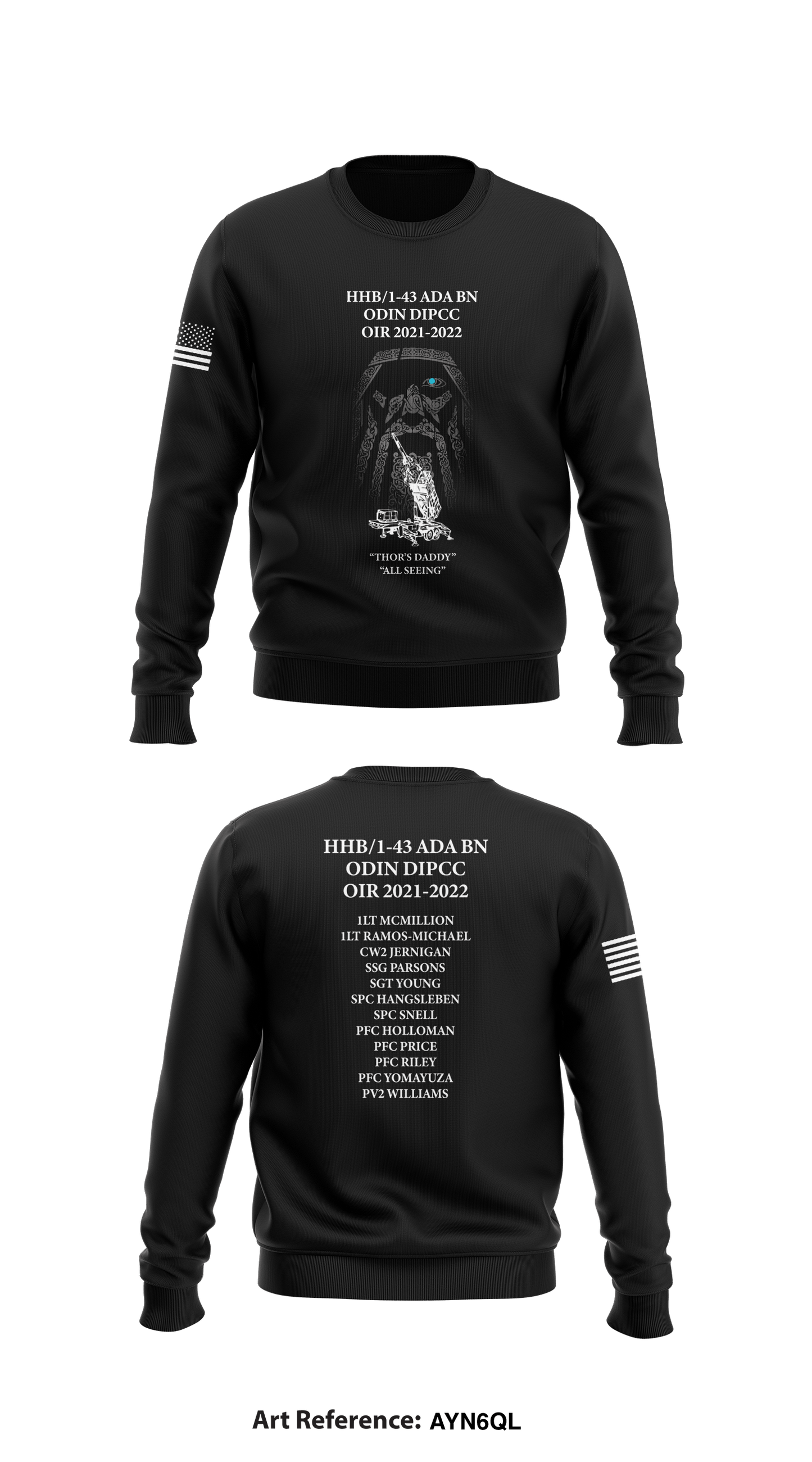 HHB/1-43 ADA BN Store 1 Core Men's Crewneck Performance Sweatshirt - AyN6QL