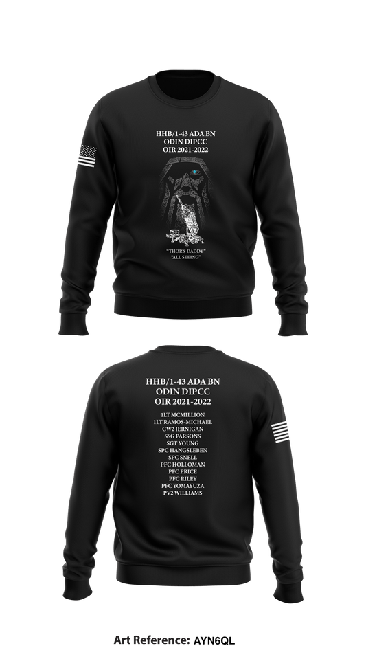 HHB/1-43 ADA BN Store 1 Core Men's Crewneck Performance Sweatshirt - AyN6QL