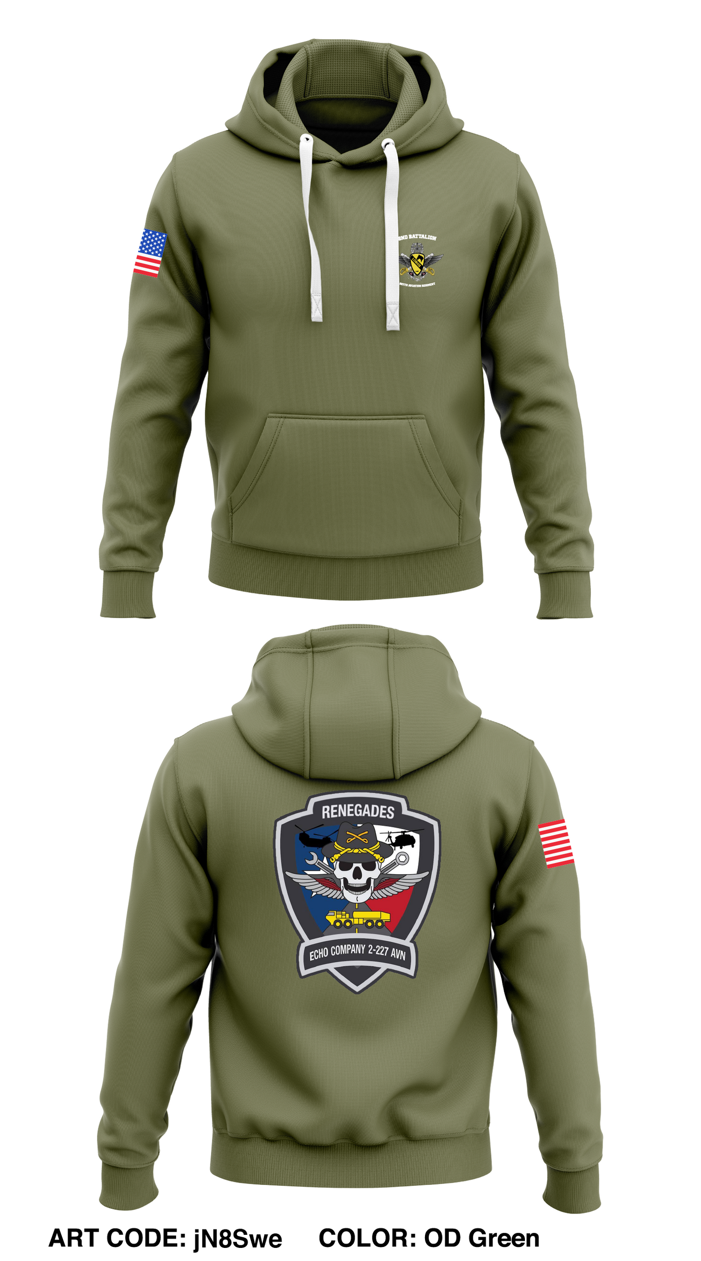 E Co, 2BN, 227th AVN REG Store 1  Core Men's Hooded Performance Sweatshirt - jN8Swe