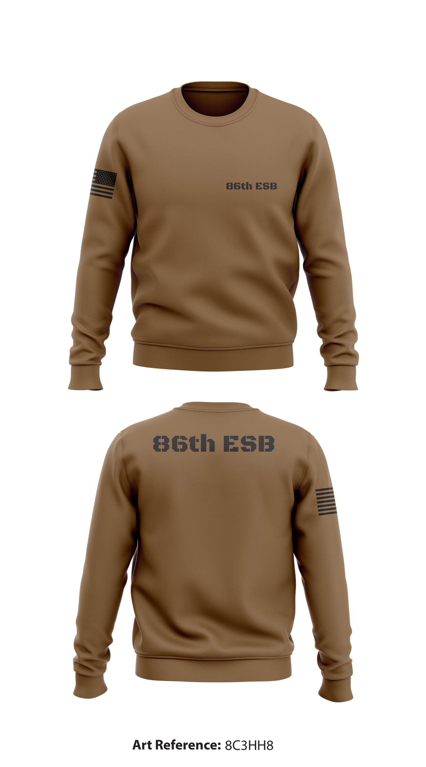 86th ESB  Store 1 Core Men's Crewneck Performance Sweatshirt - 8c3hH8