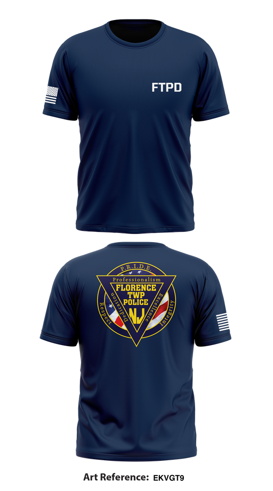 Florence Twp Police Dept Store 1 Core Men's SS Performance Tee - EkVGT9