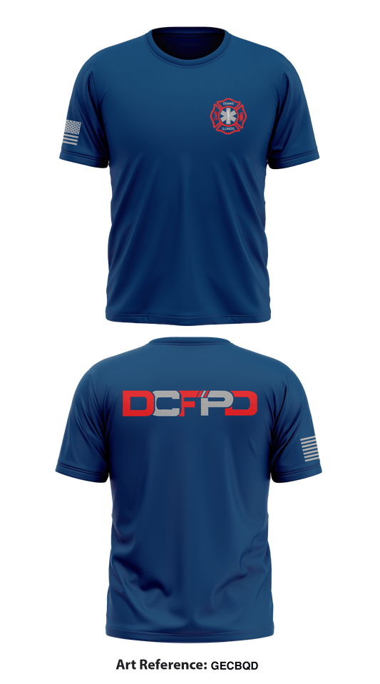 Downs Fire Department Store 1 Core Men's SS Performance Tee - GEcBqD