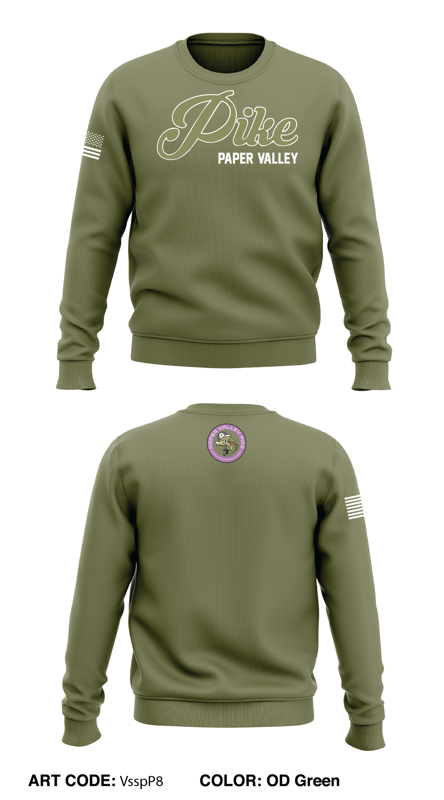 Paper Valley Pike Store 1 Core Men's Crewneck Performance Sweatshirt - VsspP8