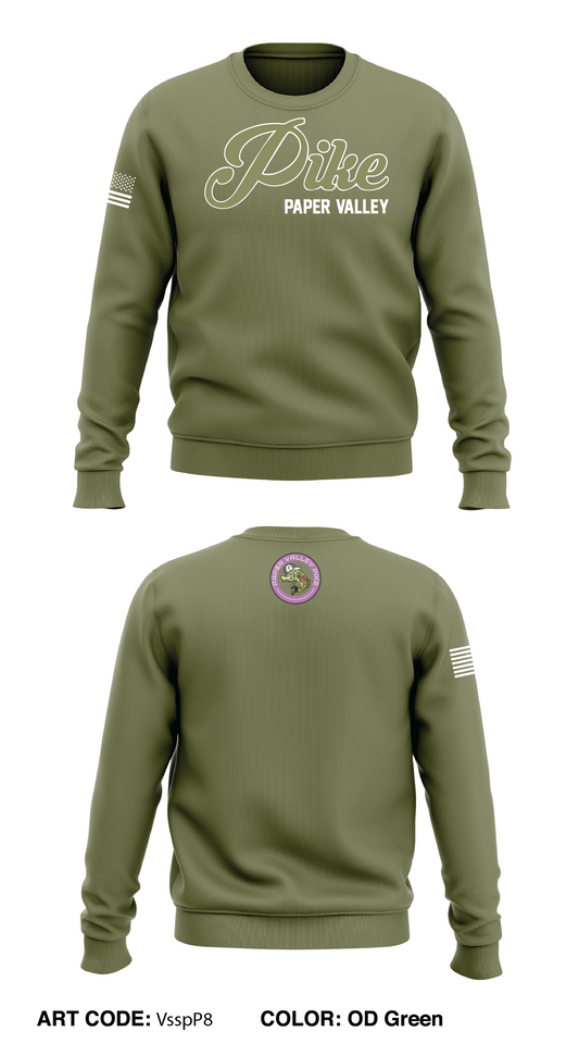 Paper Valley Pike Store 1 Core Men's Crewneck Performance Sweatshirt - VsspP8