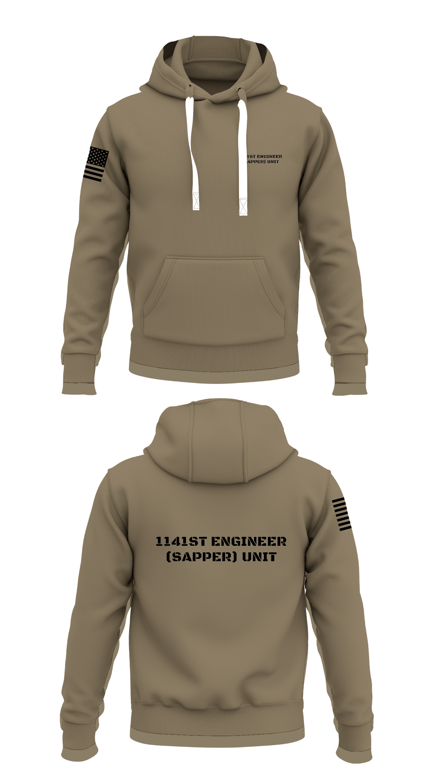 1141st Engineer (Sapper )Unit Store 1  Core Men's Hooded Performance Sweatshirt - 92047948768