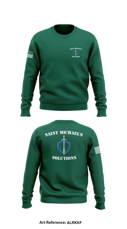 Saint Michael's Solutions Store 1 Core Men's Crewneck Performance Sweatshirt - aLRkkF