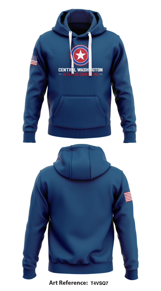 Centers Washington Veterans Counseling Store 1  Core Men's Hooded Performance Sweatshirt - T4VsQ7