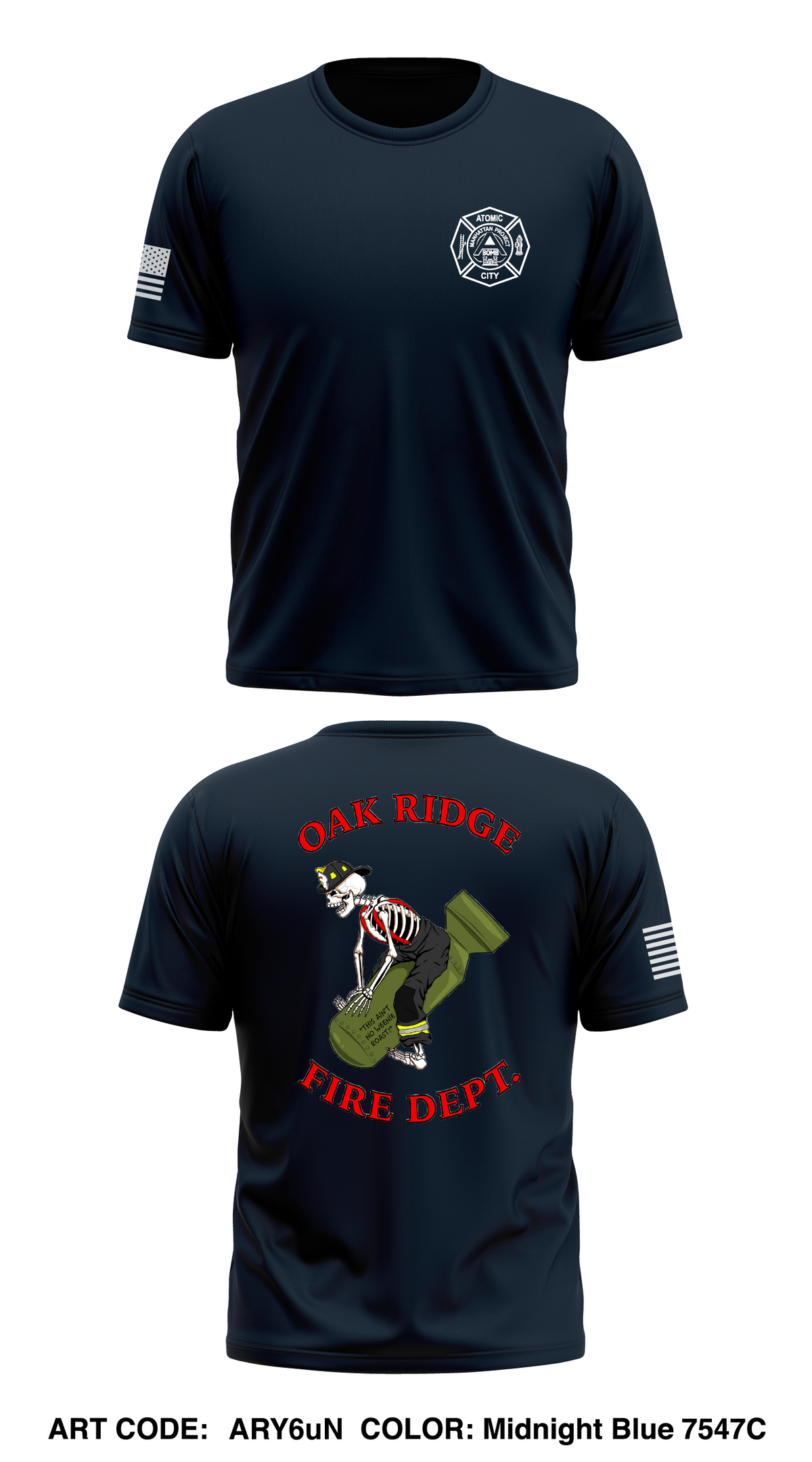 Oak Ridge Fire Department  Store 1 Core Men's SS Performance Tee - ARY6uN