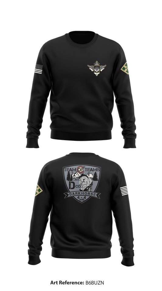 Delta Company 4-4ARB Store 1 Core Men's Crewneck Performance Sweatshirt - B6bUzN