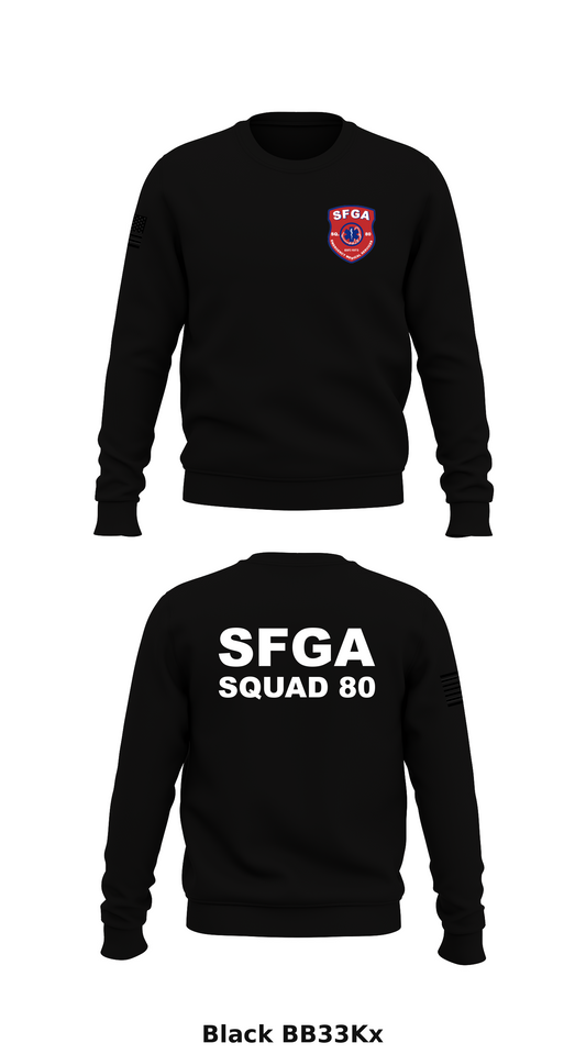 Squad 80 Store 1 Core Men's Crewneck Performance Sweatshirt - BB33Kx