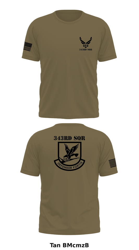 343rd SQR Store 1 Core Men's SS Performance Tee - BMcmzB