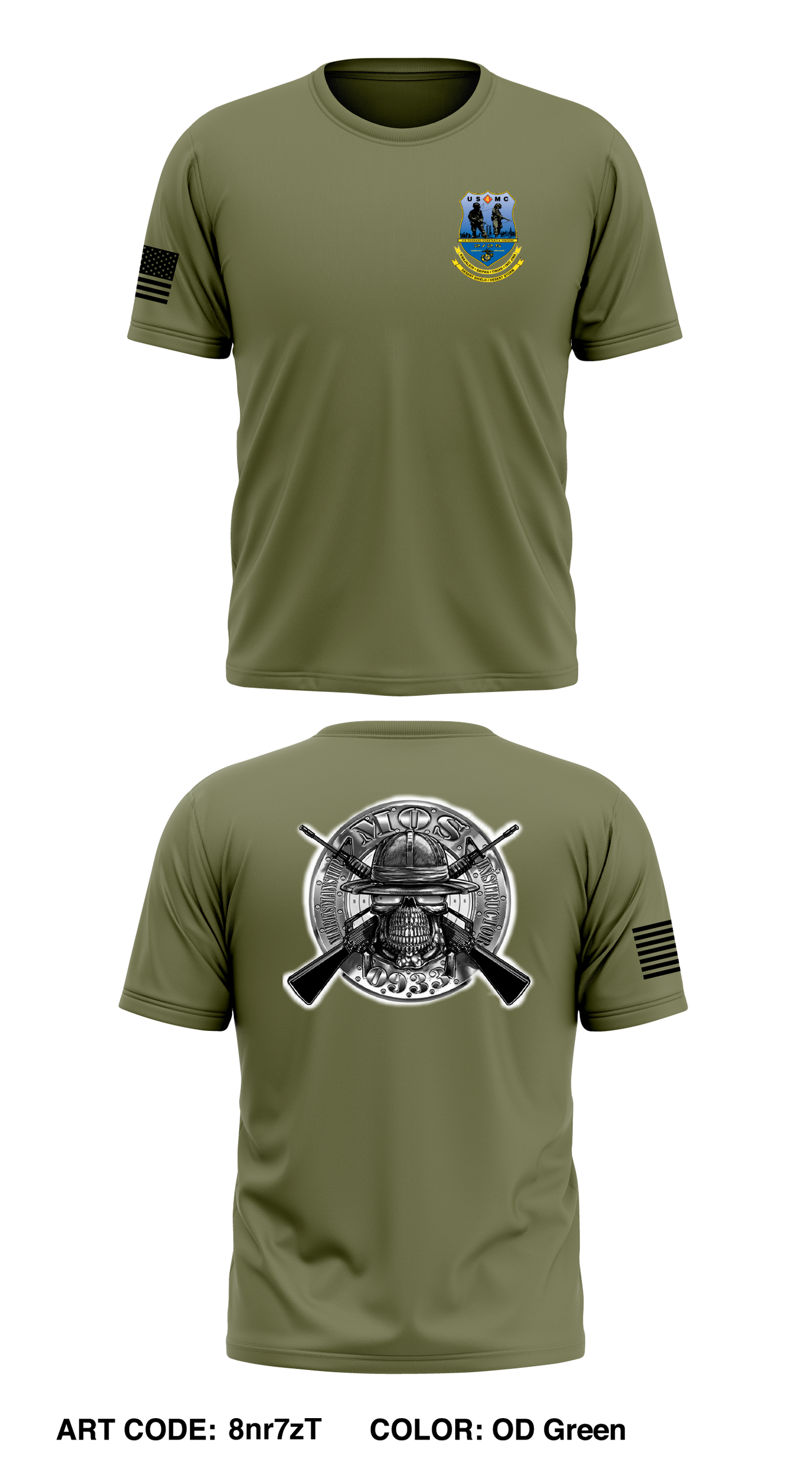 2nd Battalion 25th Marines Store 1 Core Men's SS Performance Tee - 8nr7zT