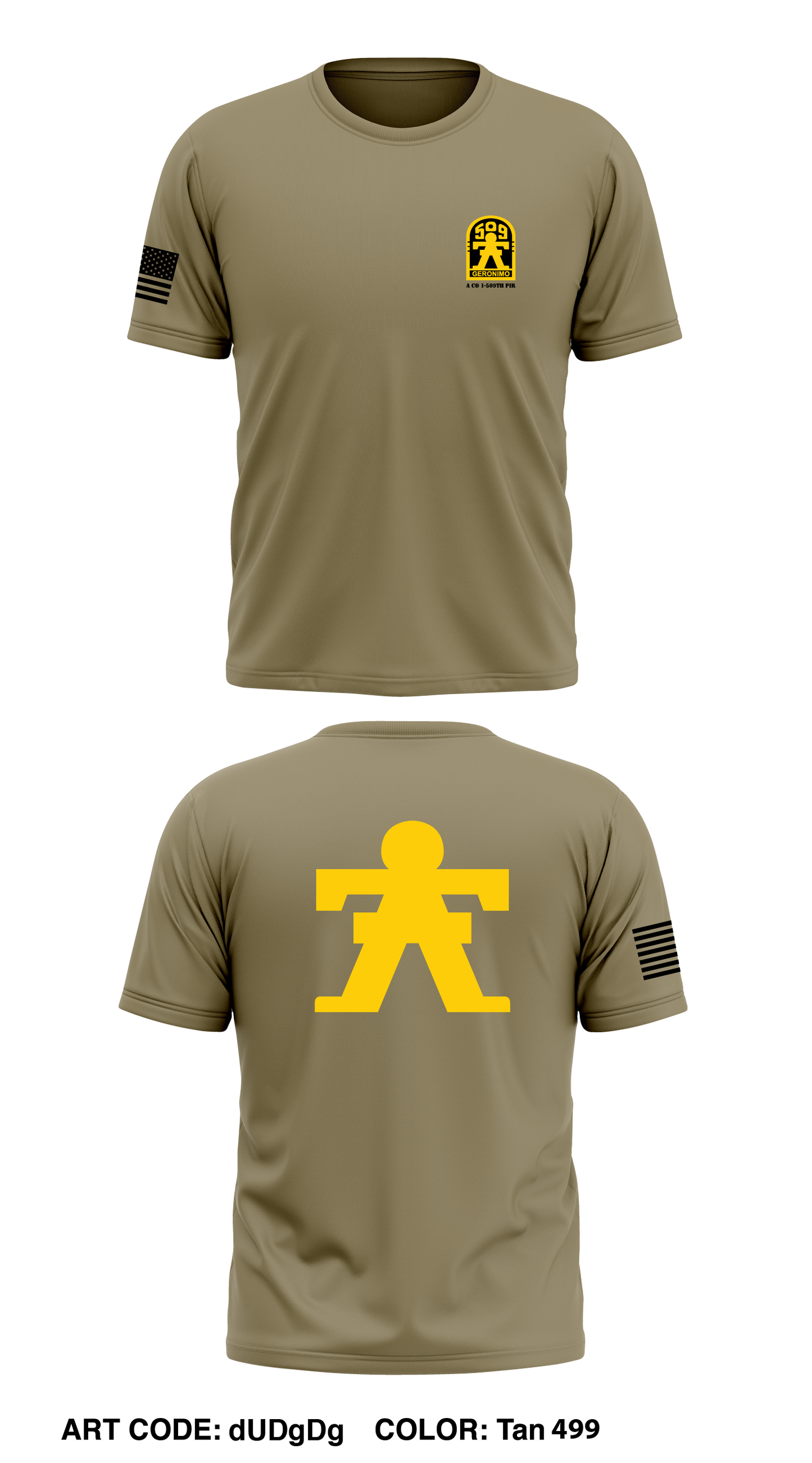 A Co 1-509th PIR Store 1 Core Men's SS Performance Tee - dUDgDg