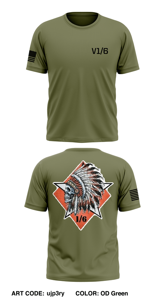 1St Bn, 6th Marines Store 1 Core Men's SS Performance Tee - ujp3ry