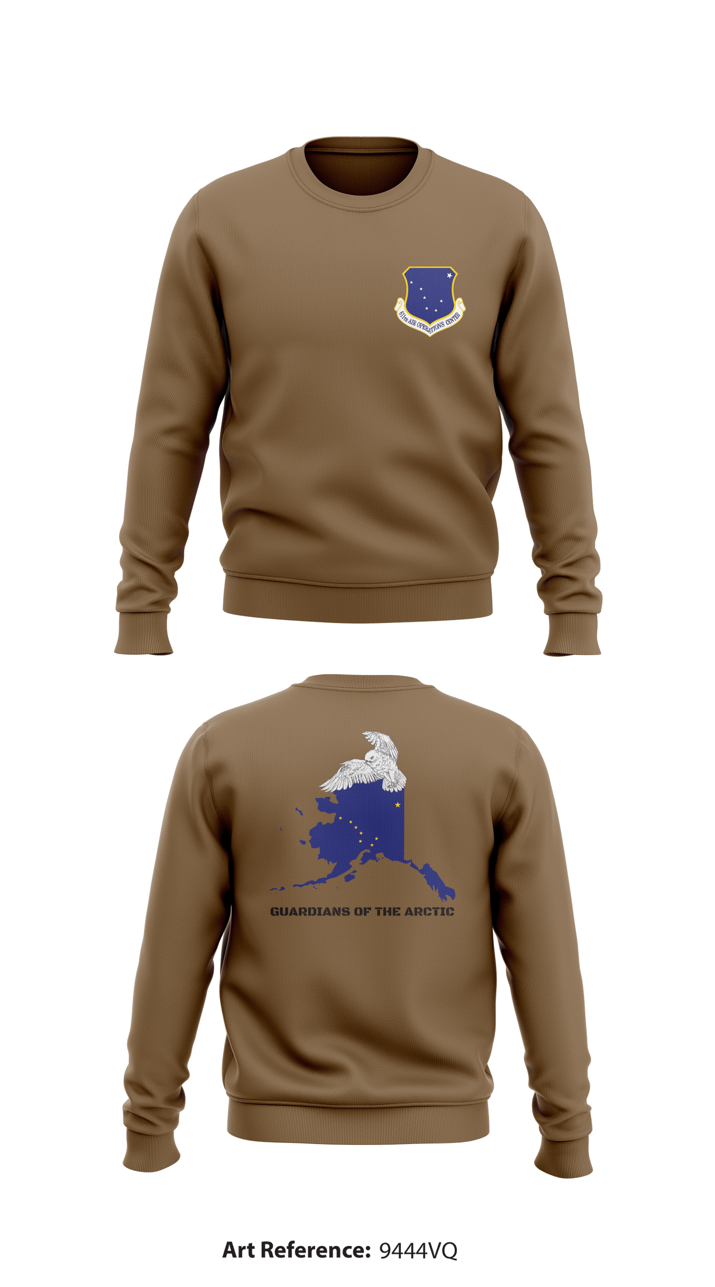 611 Air Operations Center Store 1 Core Men's Crewneck Performance Sweatshirt - 9444VQ