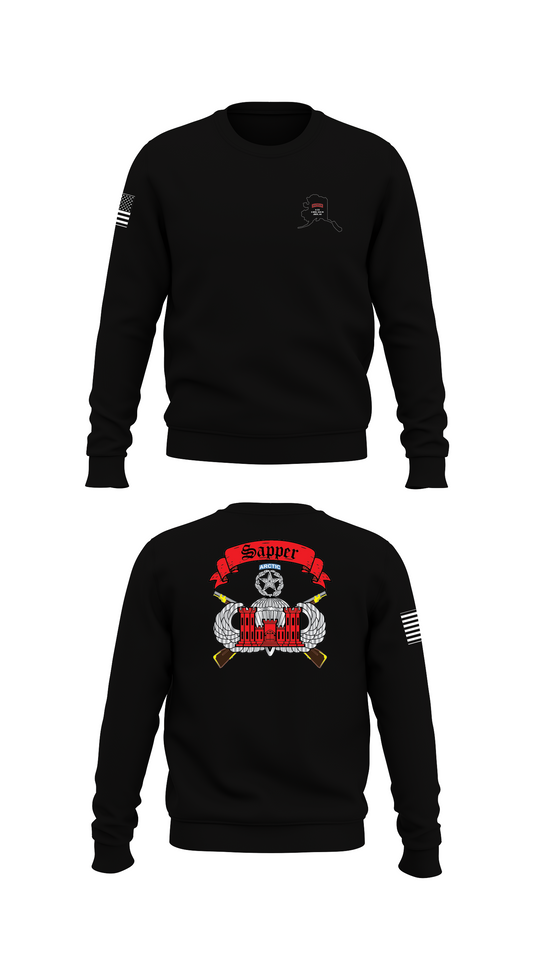 Sapper Company, 6th BEB, 4-25 IBCT (ABN) Store 1 Core Men's Crewneck Performance Sweatshirt - 45720804850