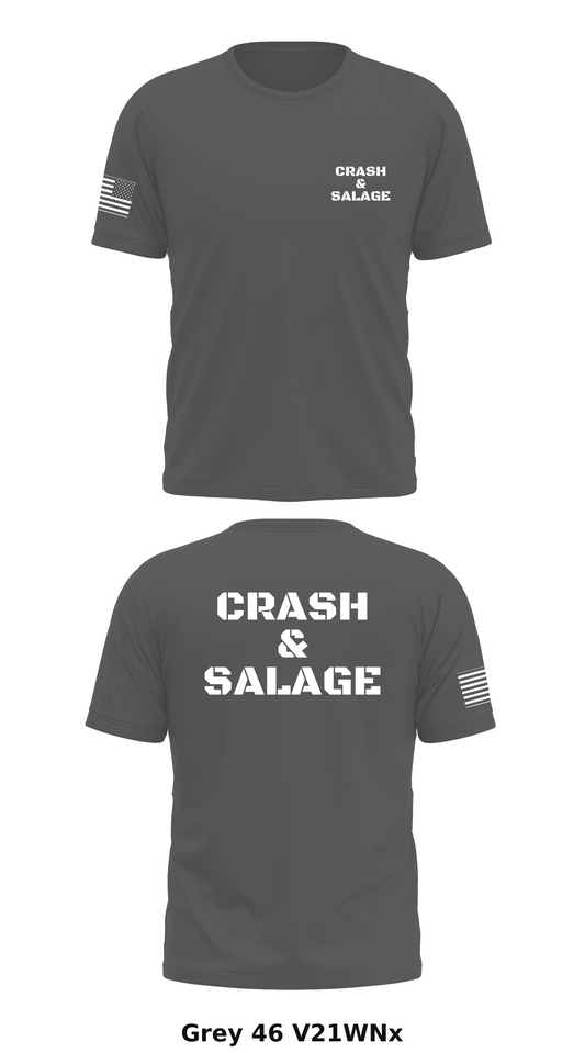 Crash & Salage Store 1 Core Men's SS Performance Tee - V21WNx
