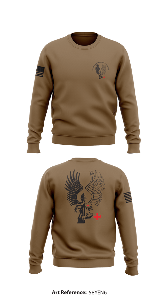 745th Forward Resuscitative Surgical Team  Store 1 Core Men's Crewneck Performance Sweatshirt - 58YEn6