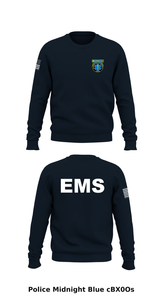 Austin Travis County EMS Store 1 Core Men's Crewneck Performance Sweatshirt - cBX0Os