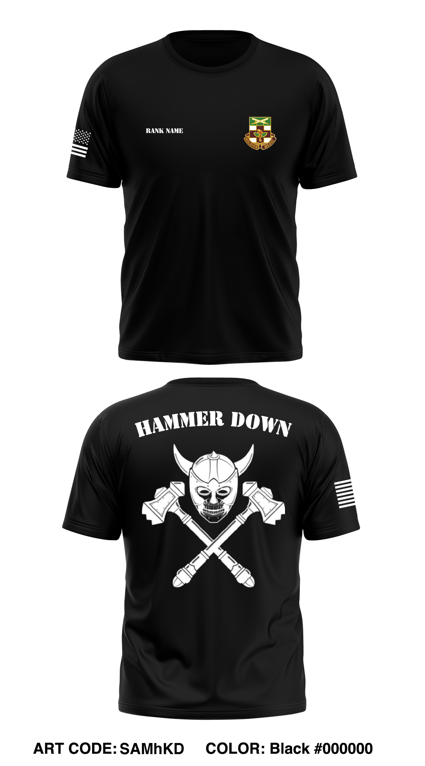 S-3 Ops, HHC, 232D MED BN Store 1 Core Men's SS Performance Tee - SAMhKD