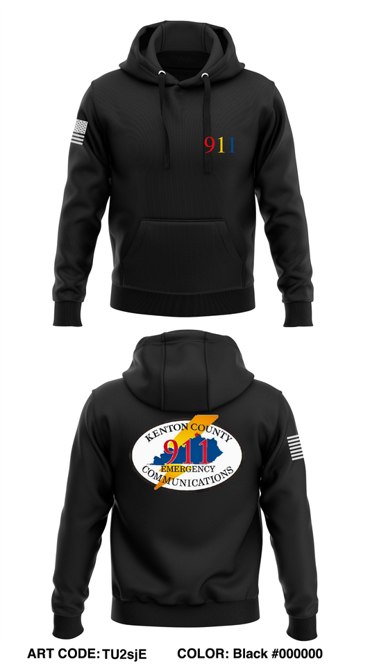 Kenton County 911 Store 1  Core Men's Hooded Performance Sweatshirt - TU2sjE