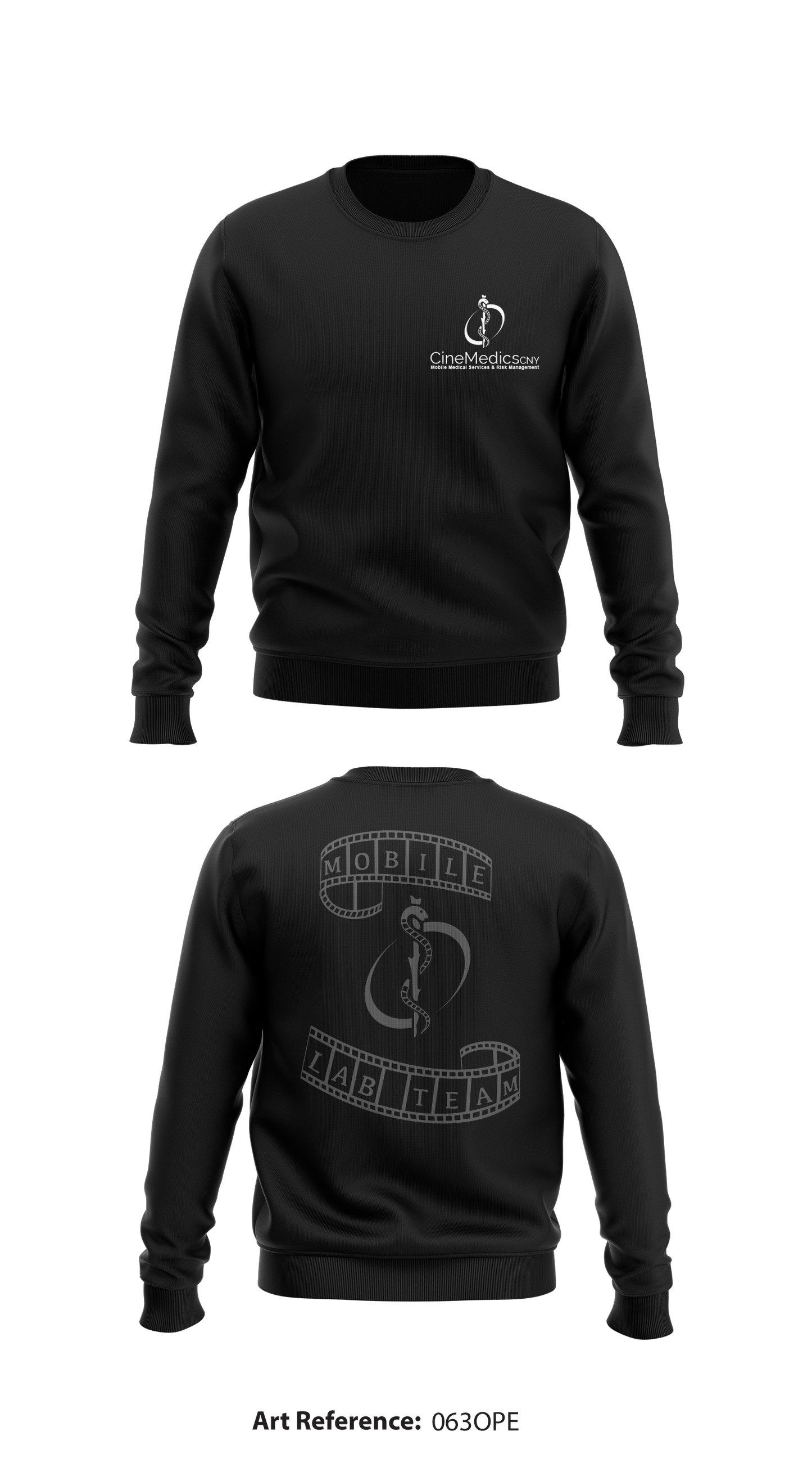 CineMedics CNY Store 1 Core Men's Crewneck Performance Sweatshirt - 063oPE