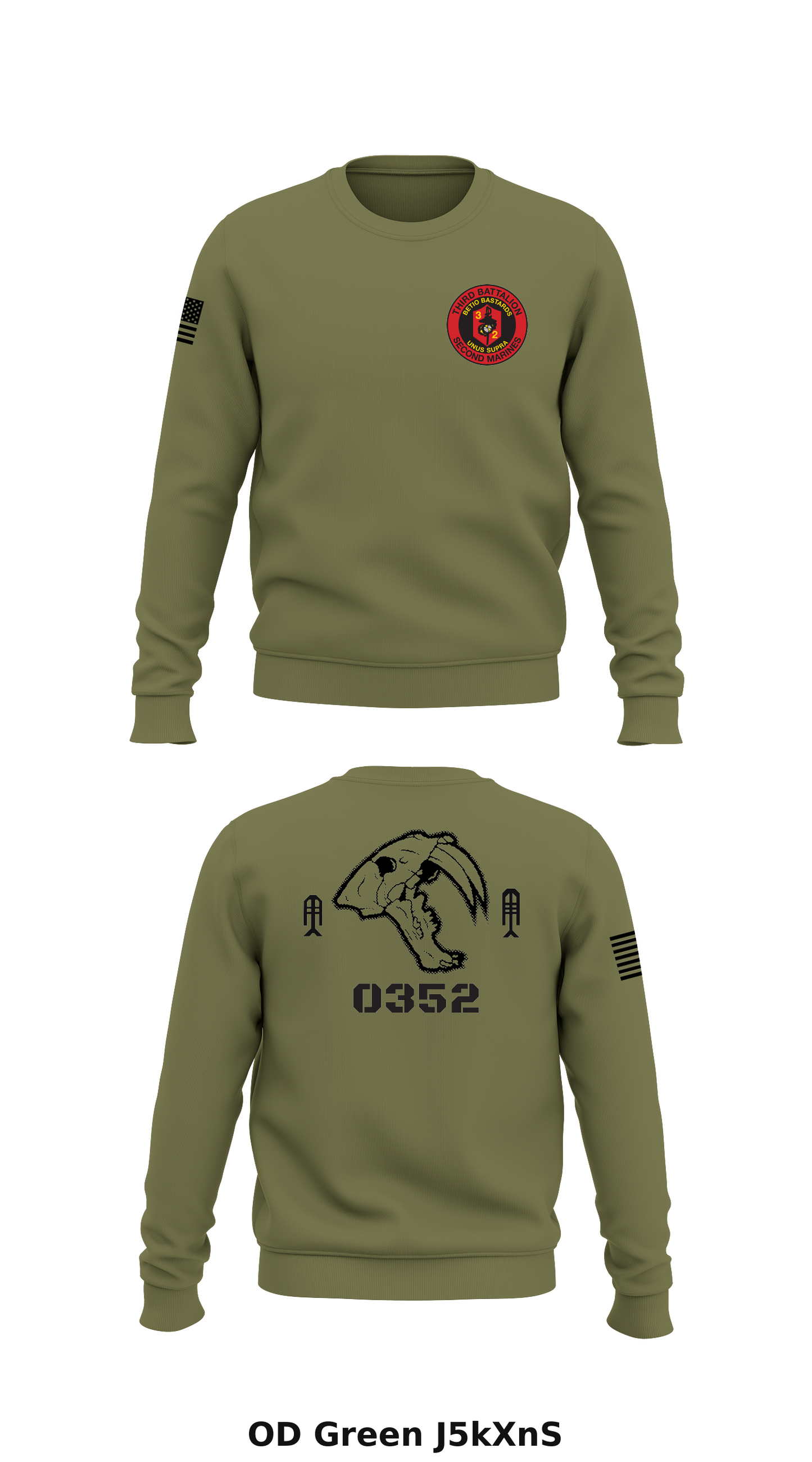 3/2 Store 1 Core Men's Crewneck Performance Sweatshirt - J5kXnS