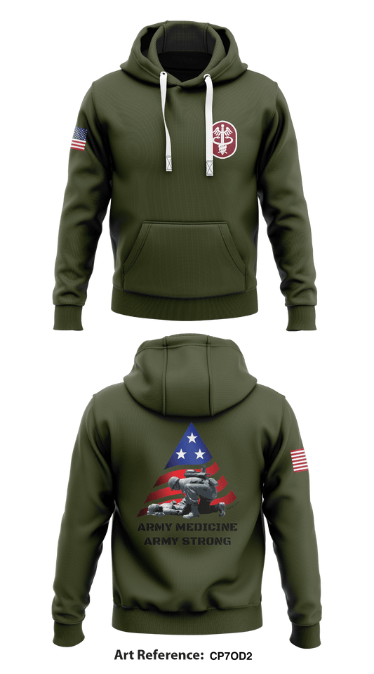 MEDCOM Office of the Surgeon General Store 1  Core Men's Hooded Performance Sweatshirt - cP7oD2