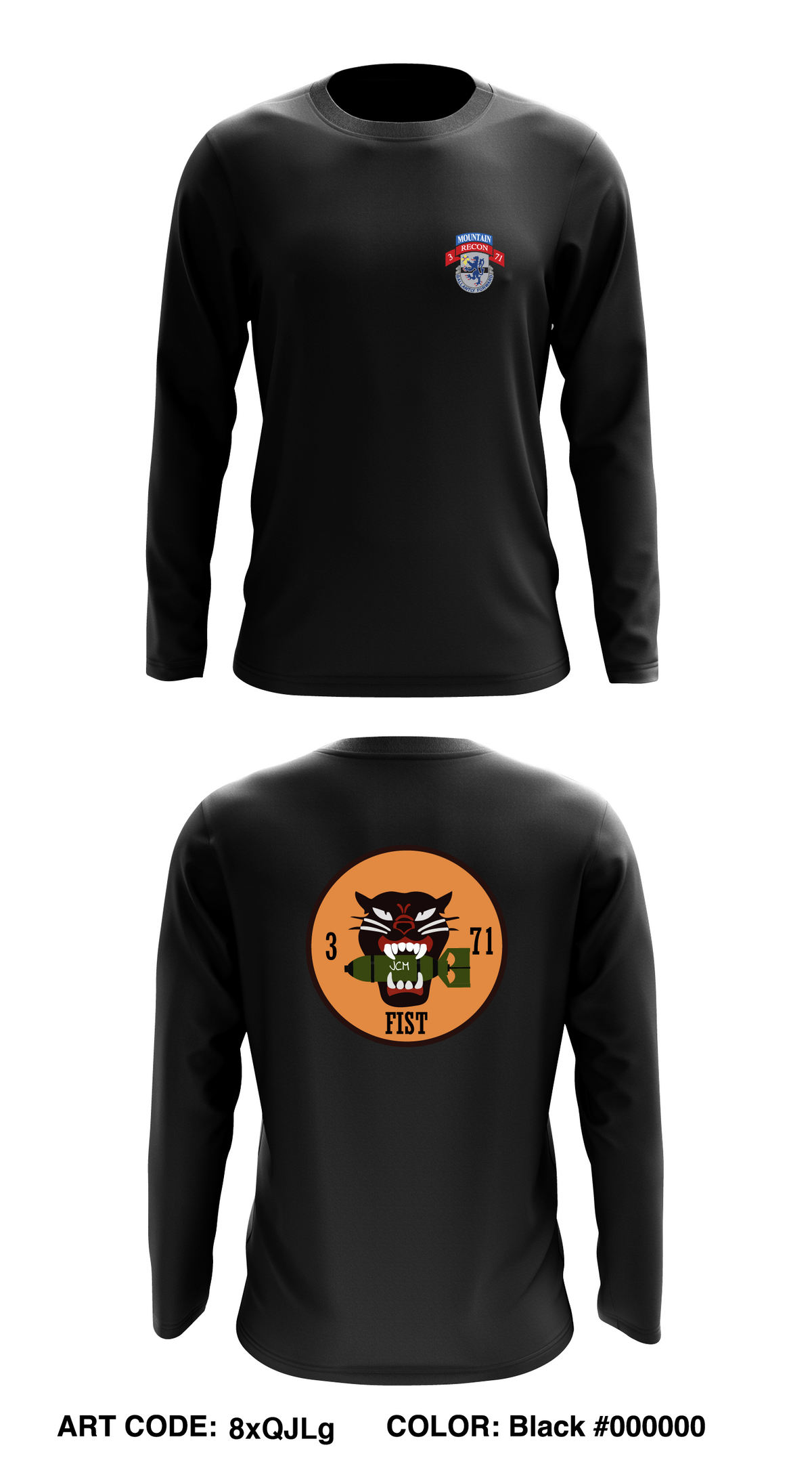 3-71 CAV, 10 MTN  Store 1 Core Men's LS Performance Tee - 8xQJLg