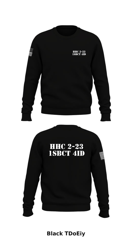 HHC 2-23 1sbct 4ID Store 1 Core Men's Crewneck Performance Sweatshirt - TDoEiy