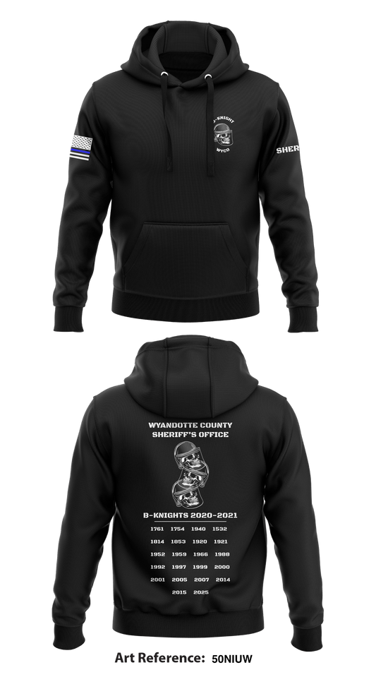 B-Knights  Store 1  Core Men's Hooded Performance Sweatshirt - 50NiUW