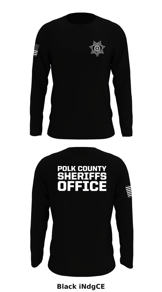 Polk county sheriffs office Store 1 Core Men's LS Performance Tee - iNdgCE